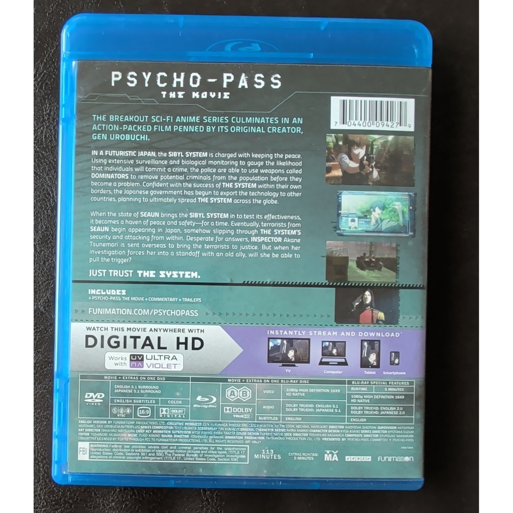 Psycho-Pass: The Movie (Blu-ray)  With Inserts - Picture 2 of 4